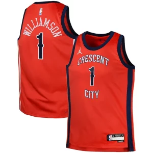 Zion Prime Williamson New Orleans Pelicans Jordan Brand Swingman Jersey Statement Red - Pour les fans de la ligue - Un maillot authentique de la compétition