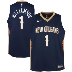 Zion Williamson New Orleans Pelicans Nike Youth Swingman Jersey Éclatant Icon Edition Navy/White - Maillot de collection - Un bijou pour les amateurs