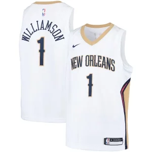 Zion Williamson New Vibrant Orleans Pelicans Nike Youth Swingman Player Jersey Association Edition White/Navy - Offre d'achat groupé - Achetez avec vos amis et économisez